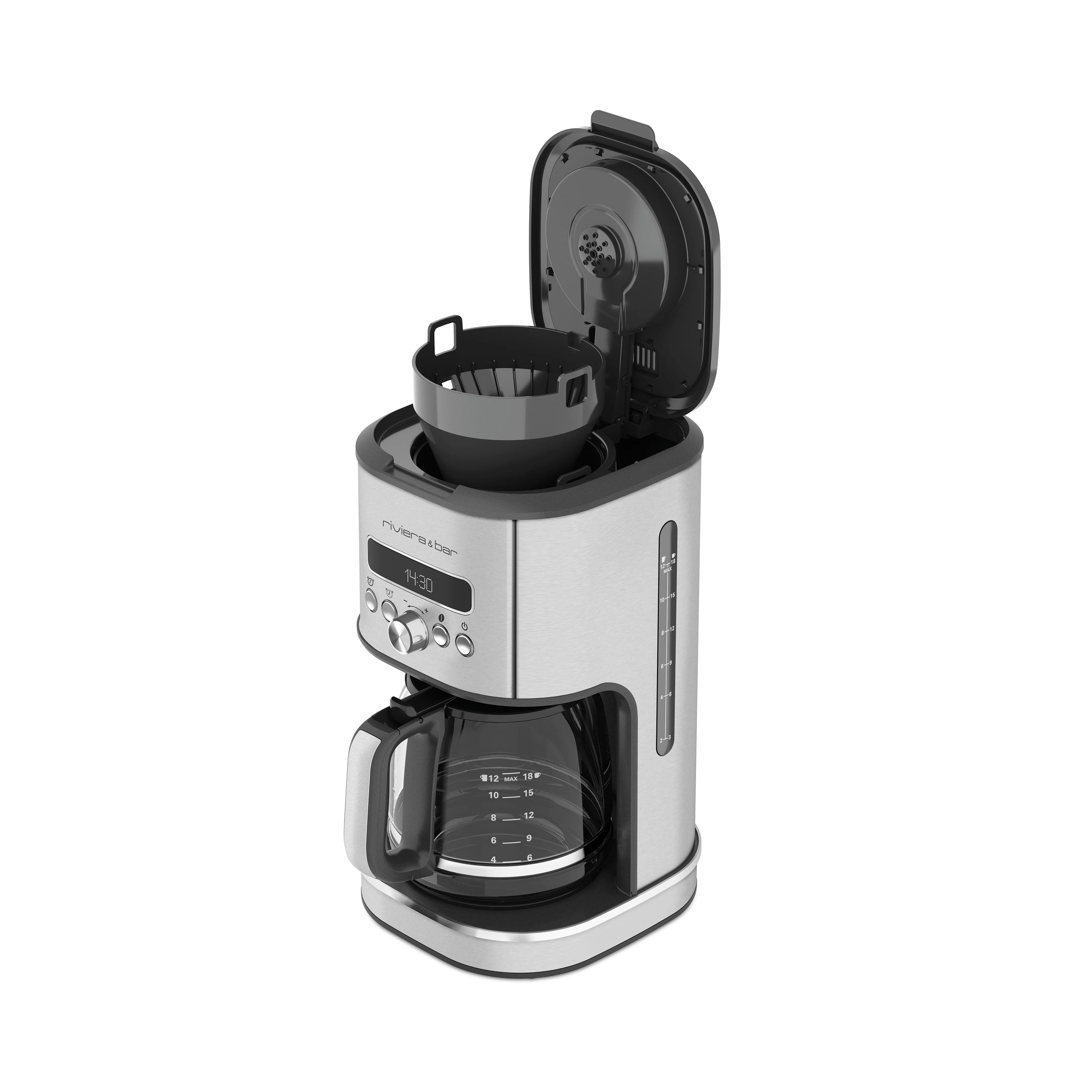 Cafetière filtre programmable - 1,8 L - Inox - Image 3