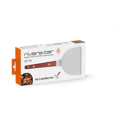 Kit de 2 raclettes inox - Image 3