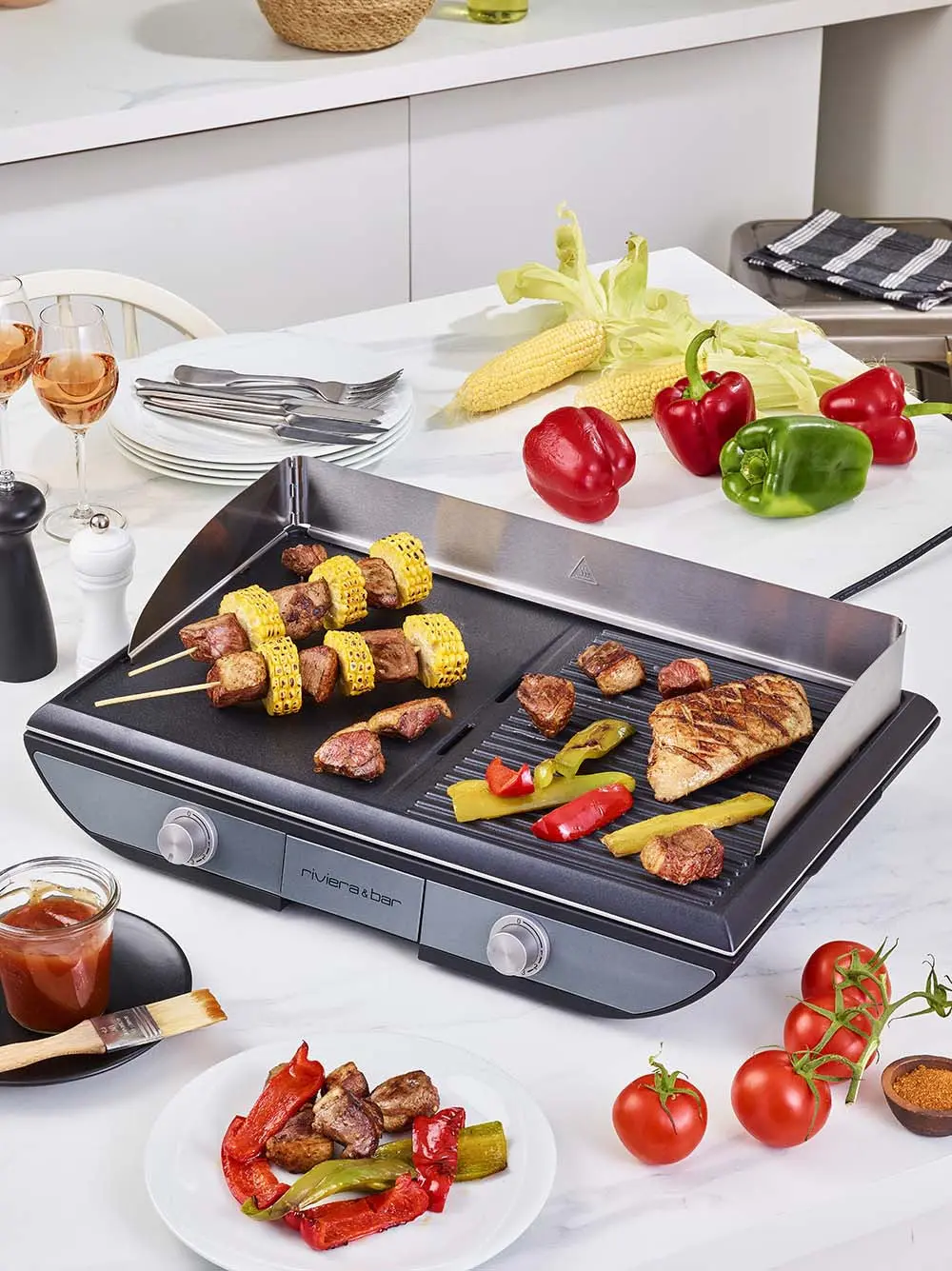 Plancha 2 zones de cuisson - Image 6